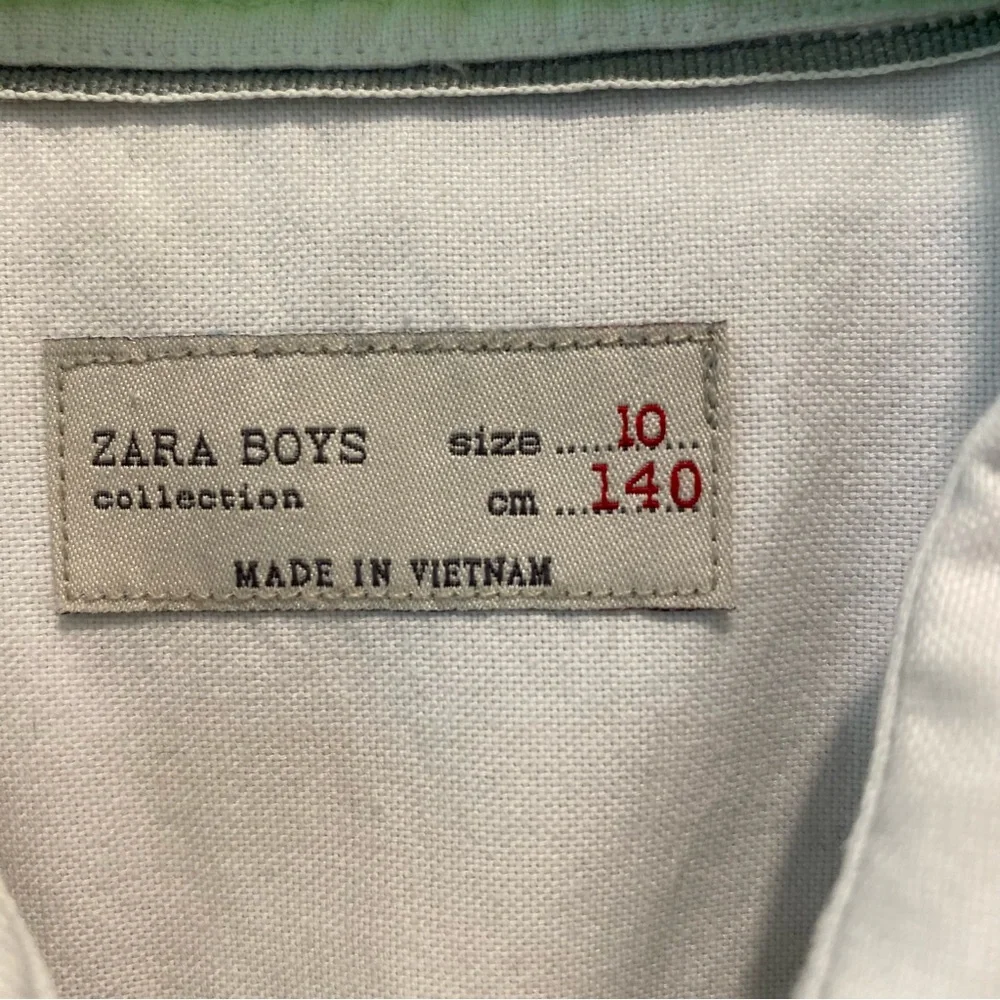 Boys’ Gray Vest and White Button Down Shirt Combo Size 10